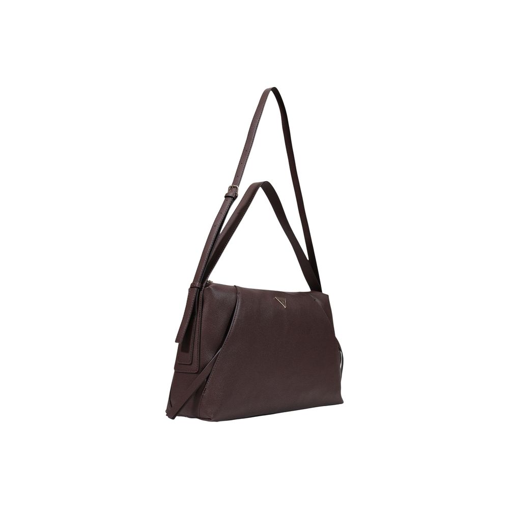 Guess Braune Handtasche aus Polyethylen