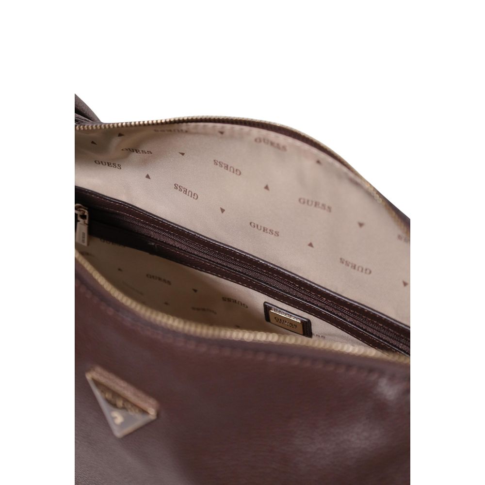 Guess Braune Handtasche aus Polyethylen