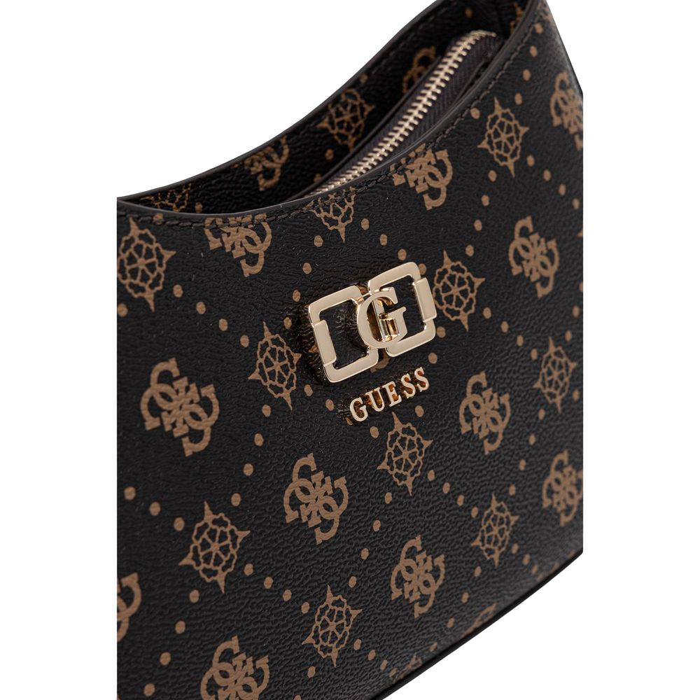 Guess Braune Handtasche aus Polyethylen
