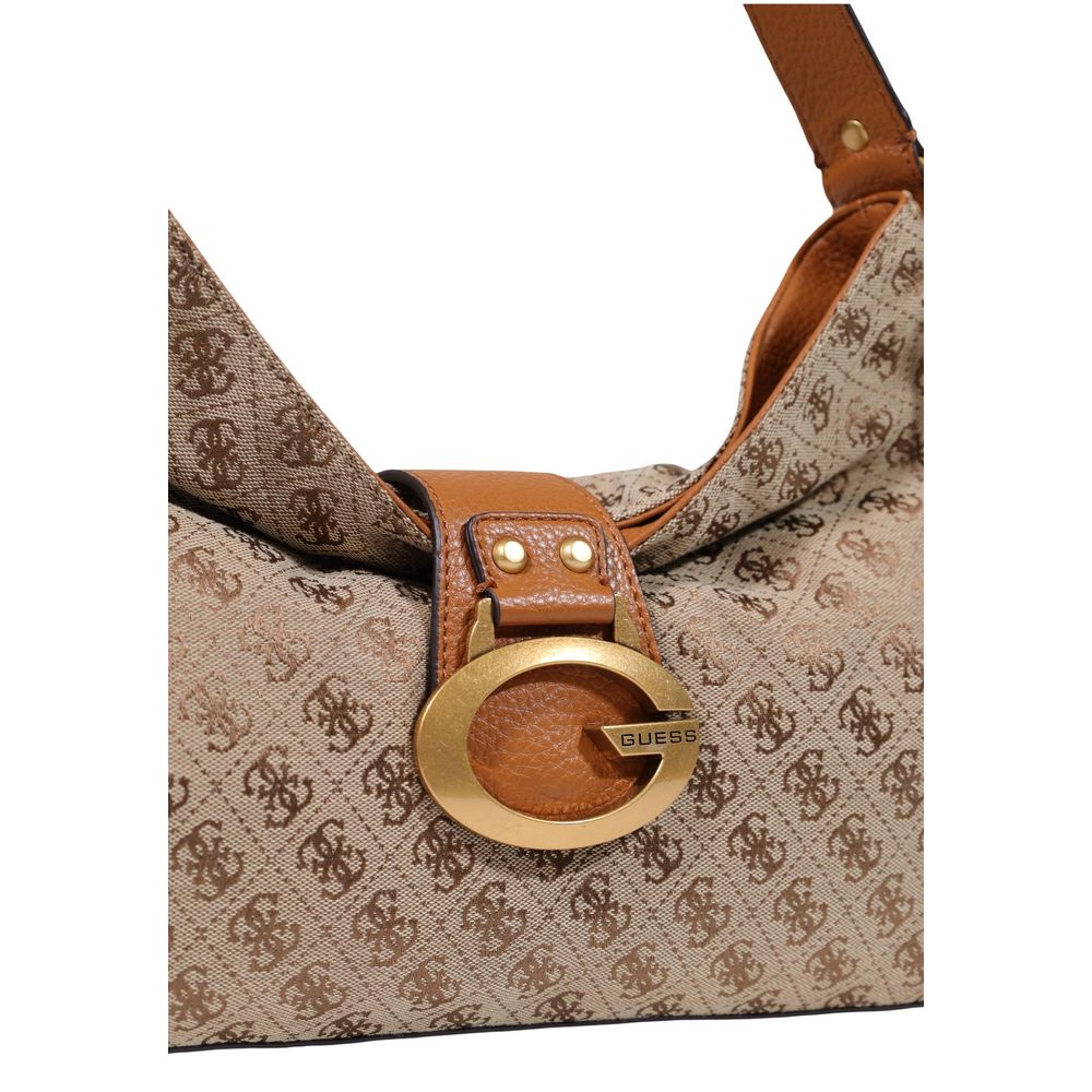 Guess Beige Polyester Handtasche