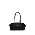 Vivienne Westwood Schwarze Bos Taurus Kalbsleder Schultertasche