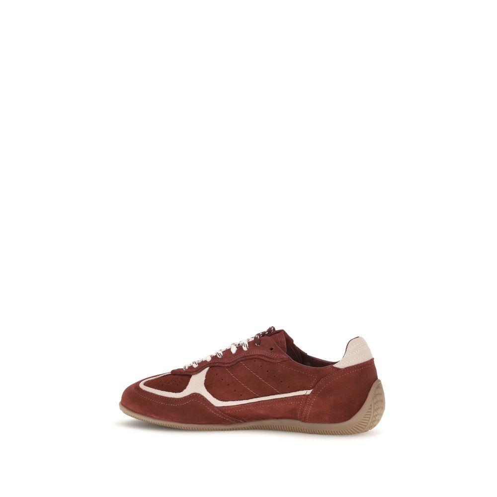 Alohas Sneakers aus bordeauxrotem Wildleder