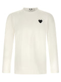 Comme Des Garçons Play Weißes Baumwoll-T-Shirt