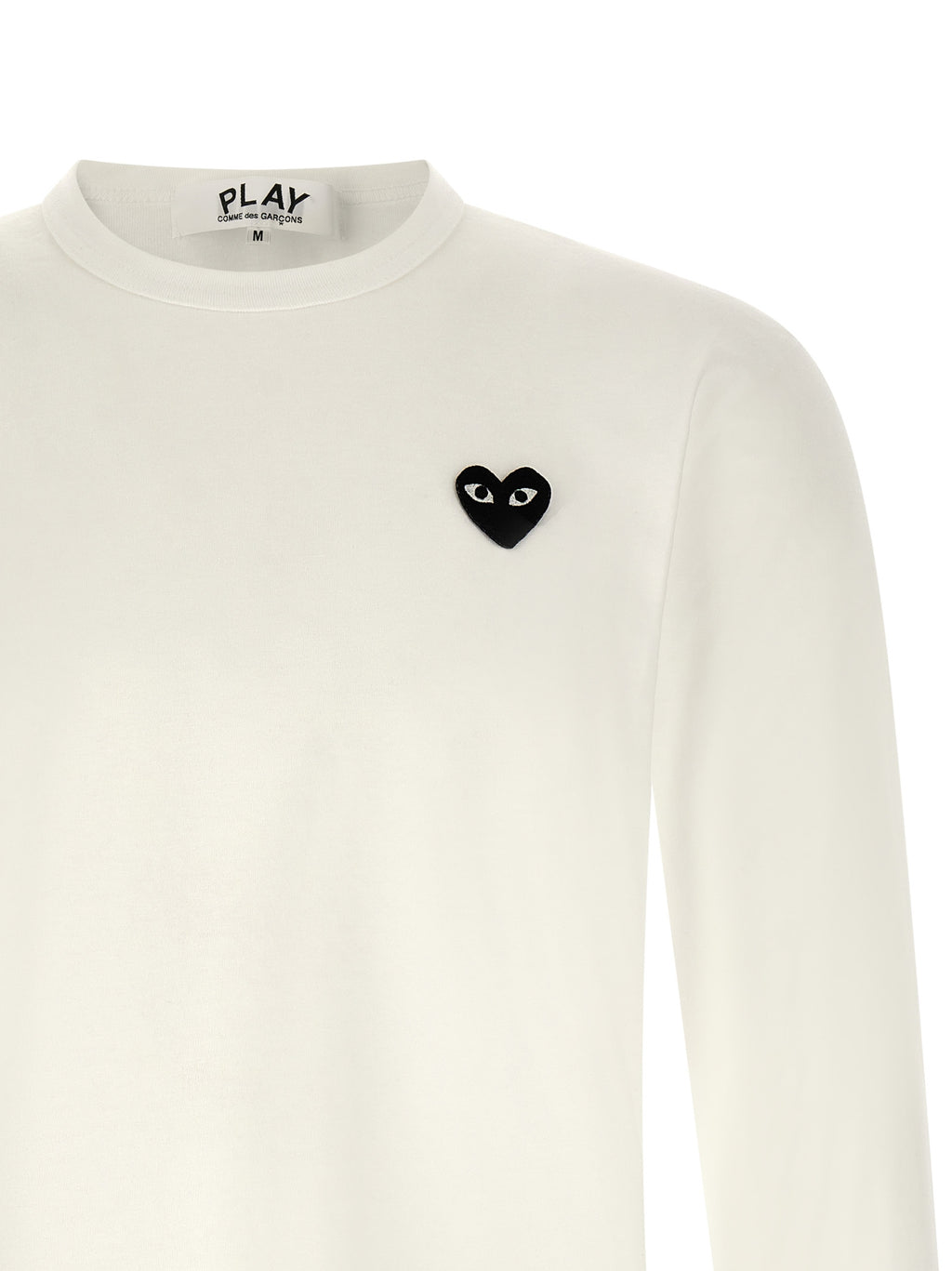 Comme Des Garçons Play Weißes Baumwoll-T-Shirt