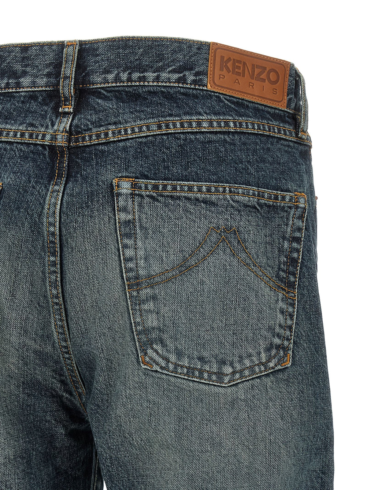 Kenzo Blaue Jeans aus Baumwolle im geraden Schnitt