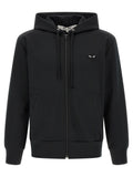 Comme Des Garçons Play Schwarzer Cardigan aus Polyester