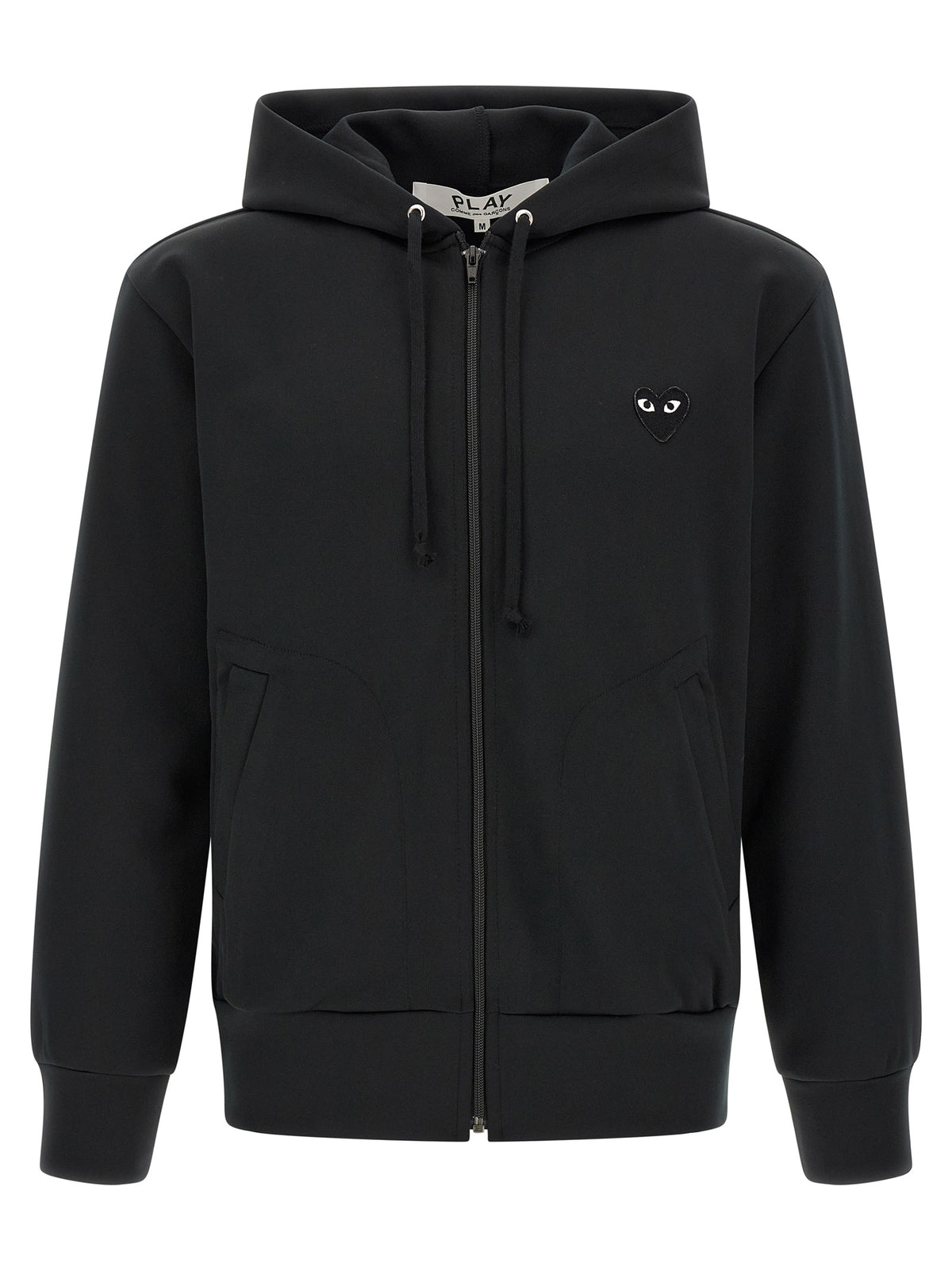 Comme Des Garçons Play Schwarzer Cardigan aus Polyester