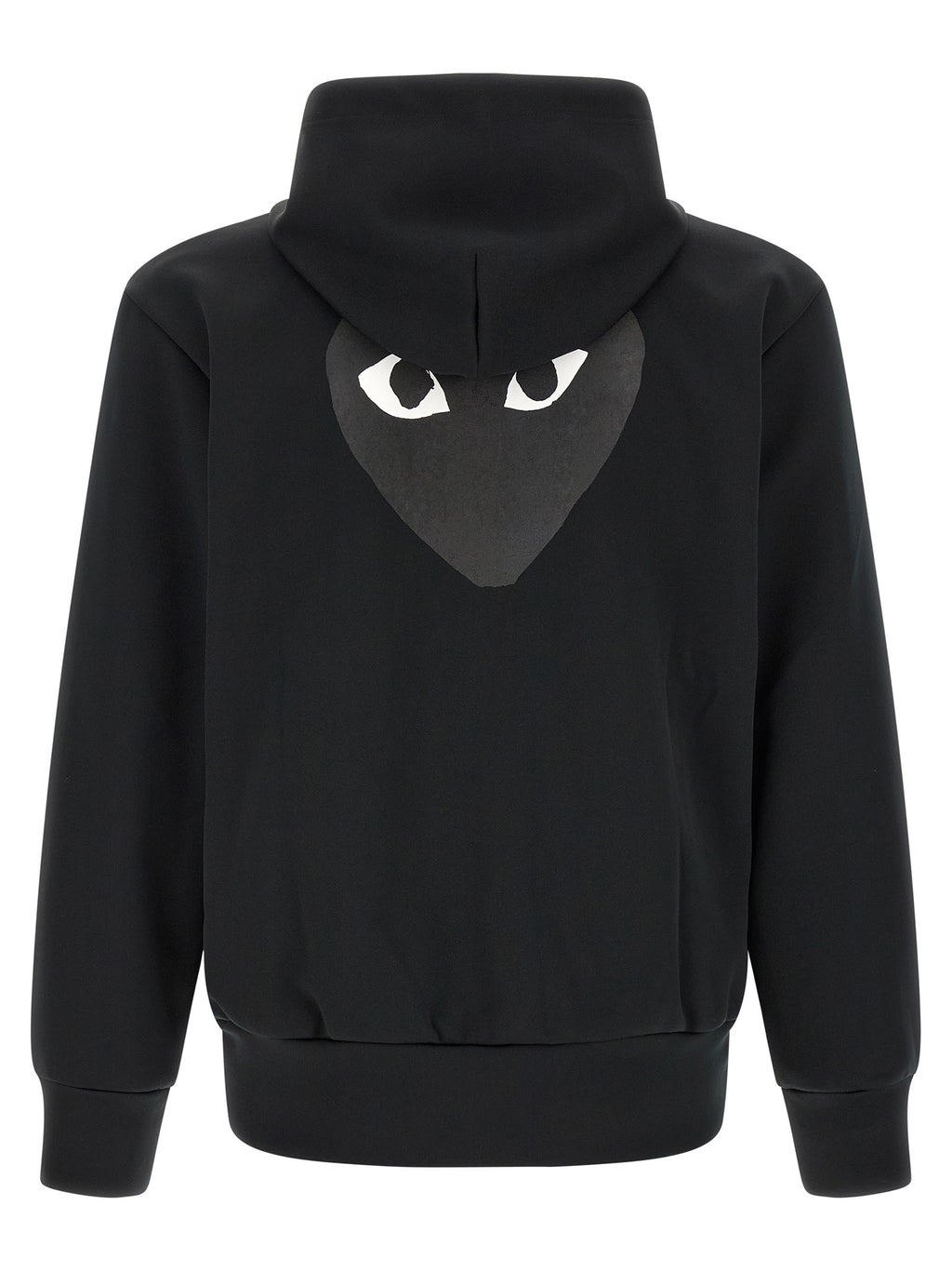 Comme Des Garçons Play Schwarzer Cardigan aus Polyester