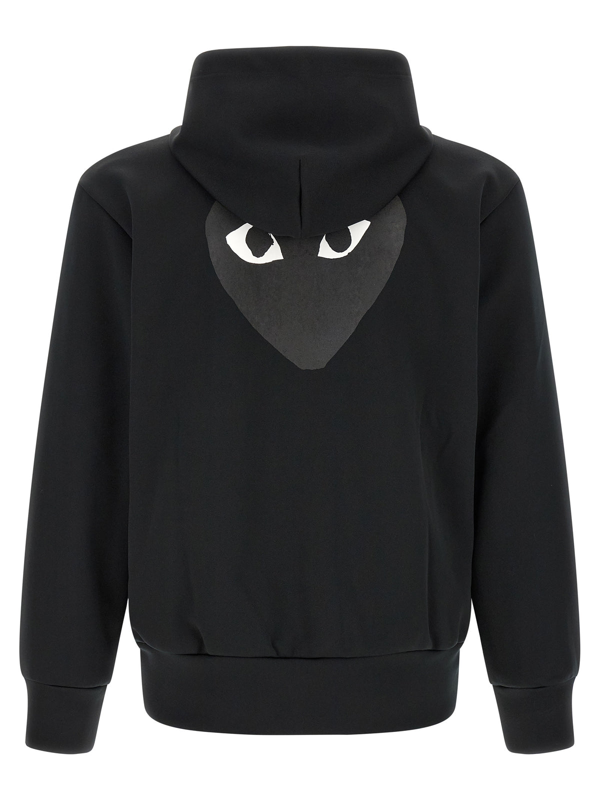 Comme Des Garçons Play Schwarzer Cardigan aus Polyester