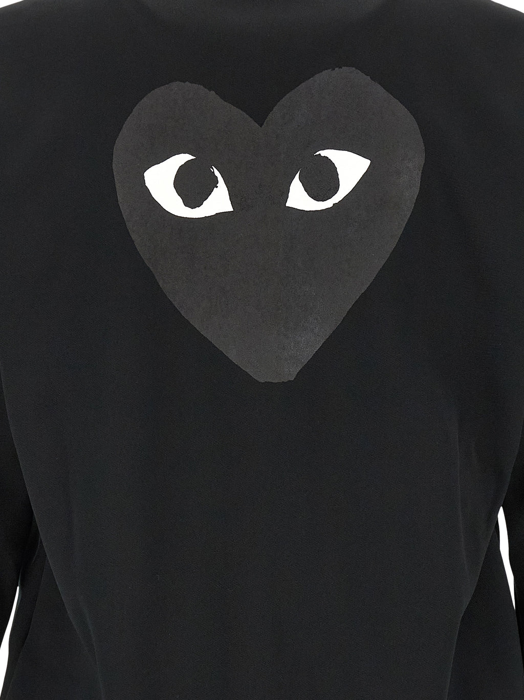 Comme Des Garçons Play Schwarzer Cardigan aus Polyester