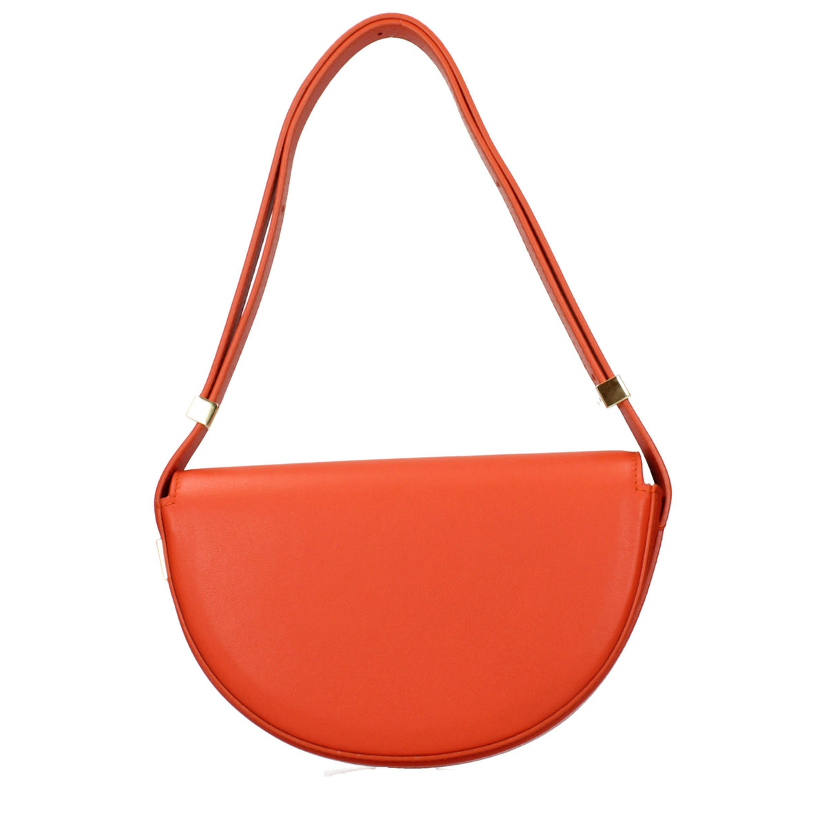 Patou Orange Leder Schultertasche