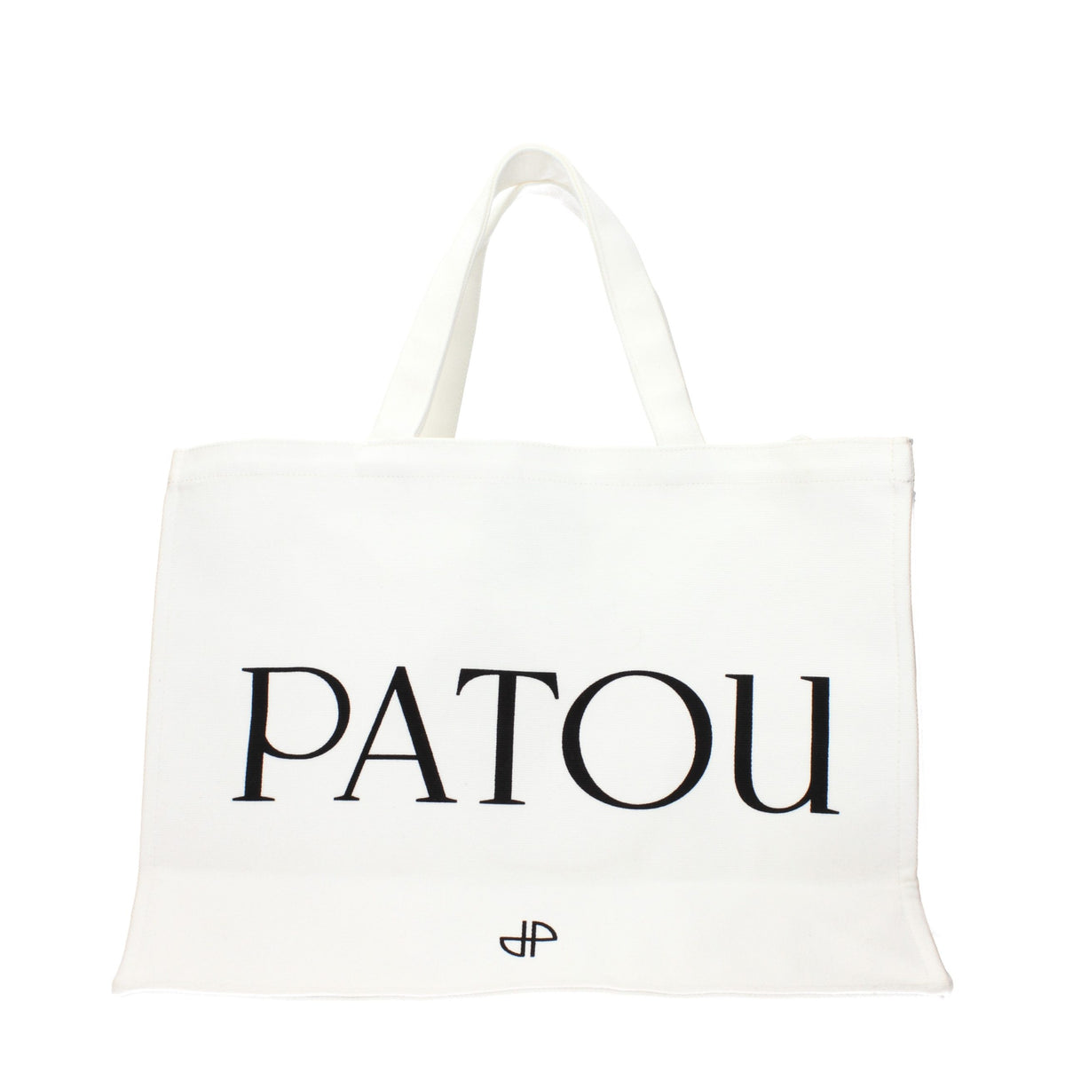 Patou Weiße Stoffhandtasche