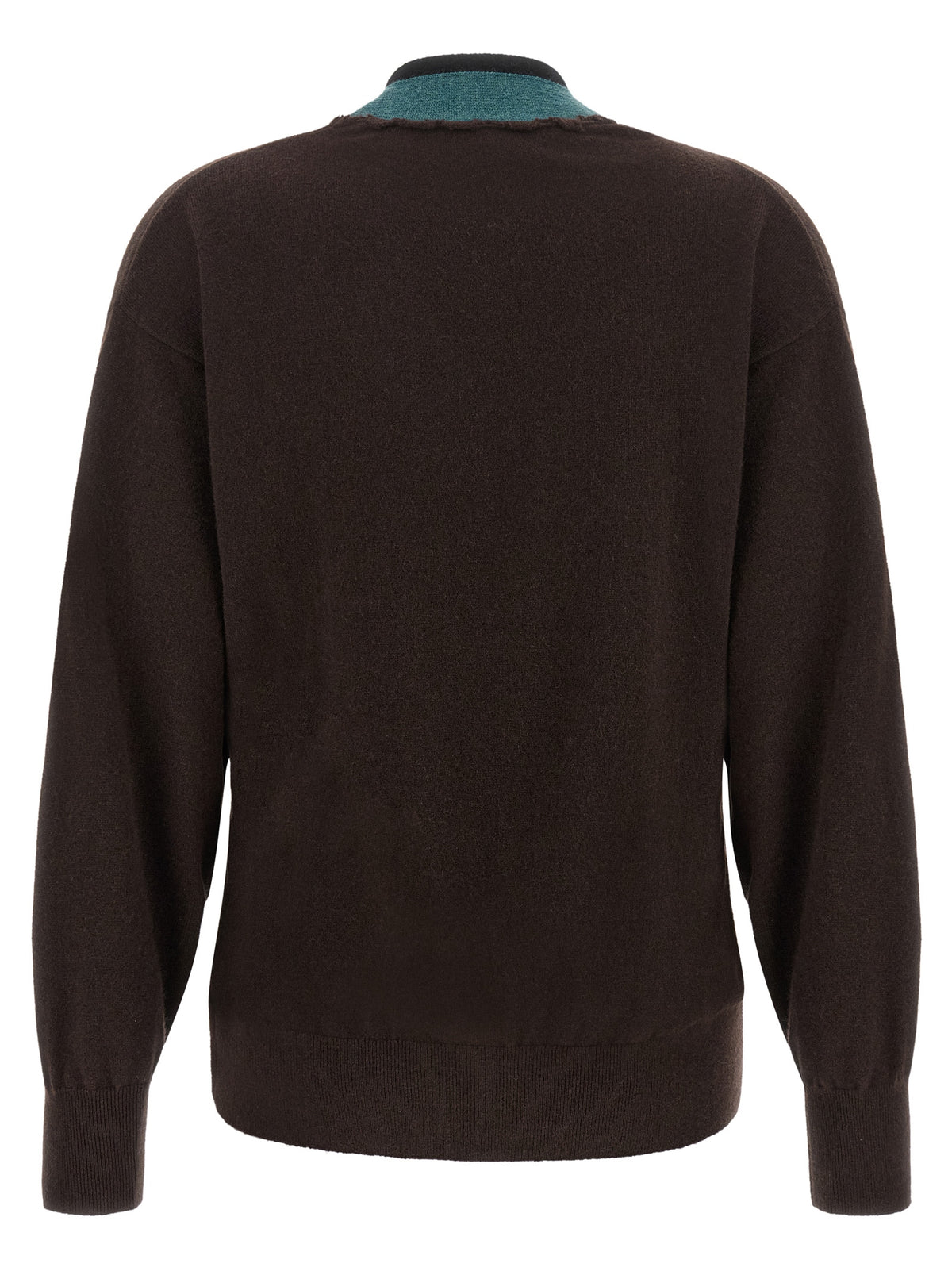 Dries Van Noten Brauner Kaschmir-Strickjacke