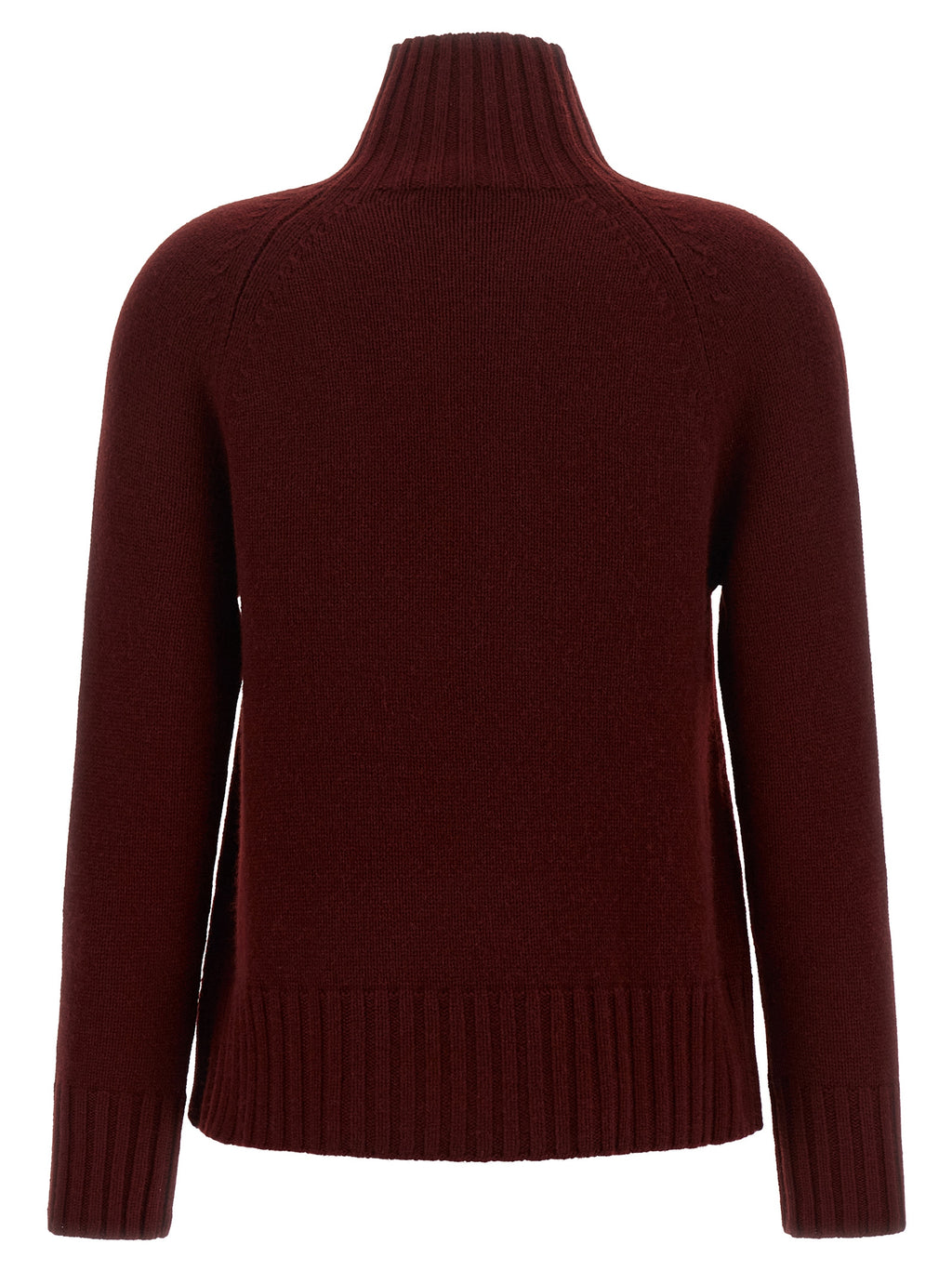 'S Max Mara Bordeaux Woll-Strickjacke