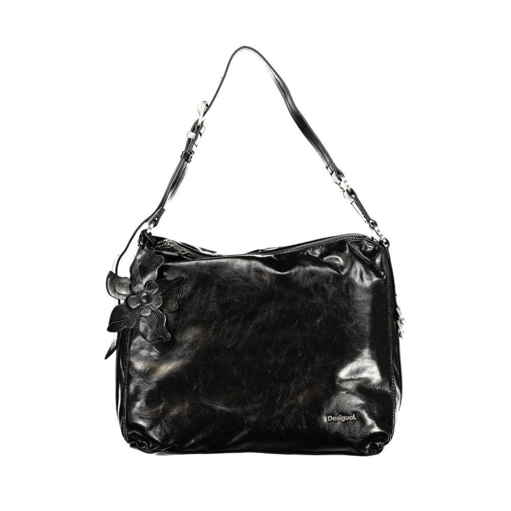 Desigual Schwarze Handtasche aus Polyethylen