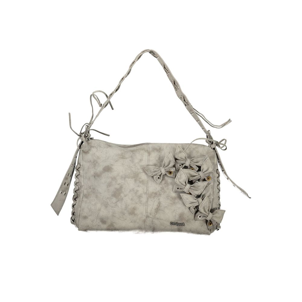 Desigual Graue Handtasche aus Polyethylen