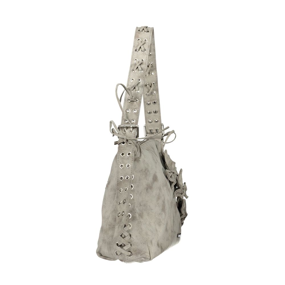 Desigual Graue Handtasche aus Polyethylen