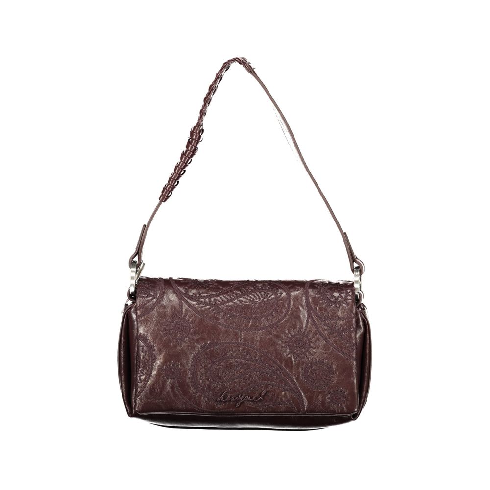 Desigual Braune Handtasche aus Polyethylen