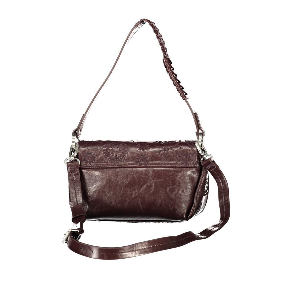 Desigual Braune Handtasche aus Polyethylen