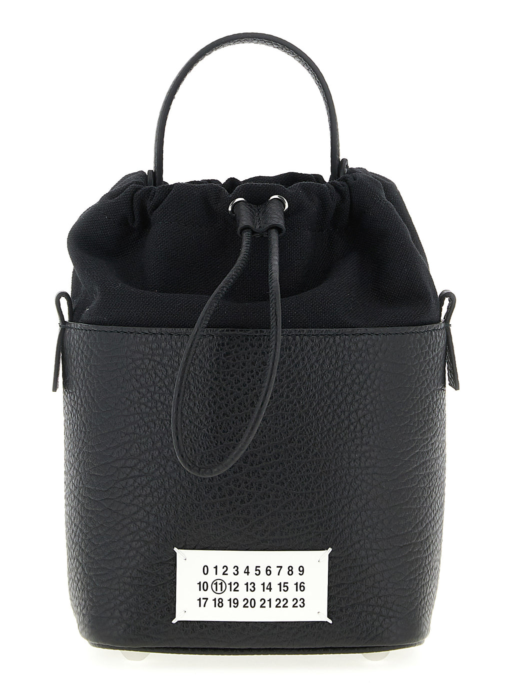Maison Margiela Schwarze Kalbsleder-Umhängetasche