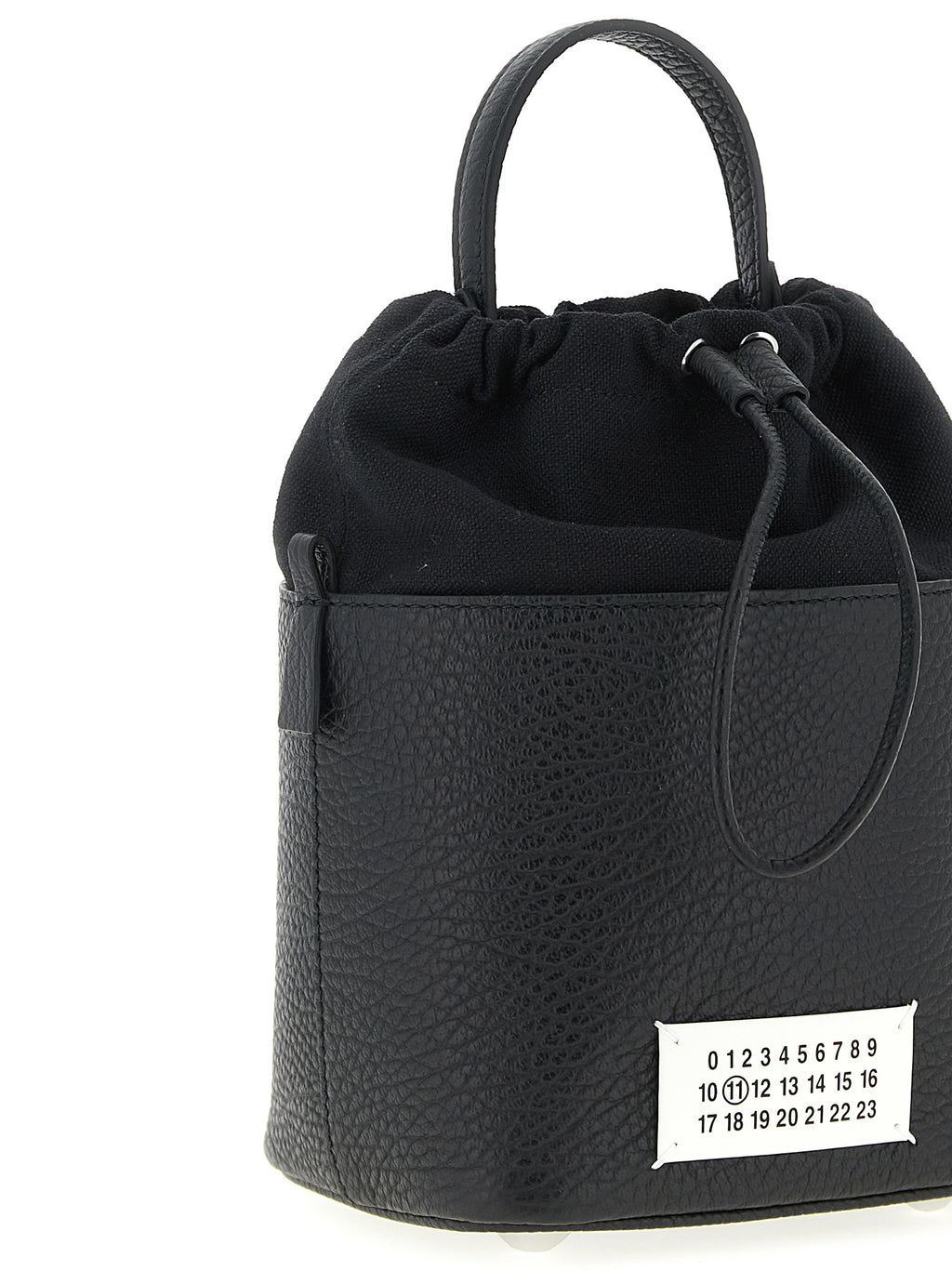 Maison Margiela Schwarze Kalbsleder-Umhängetasche