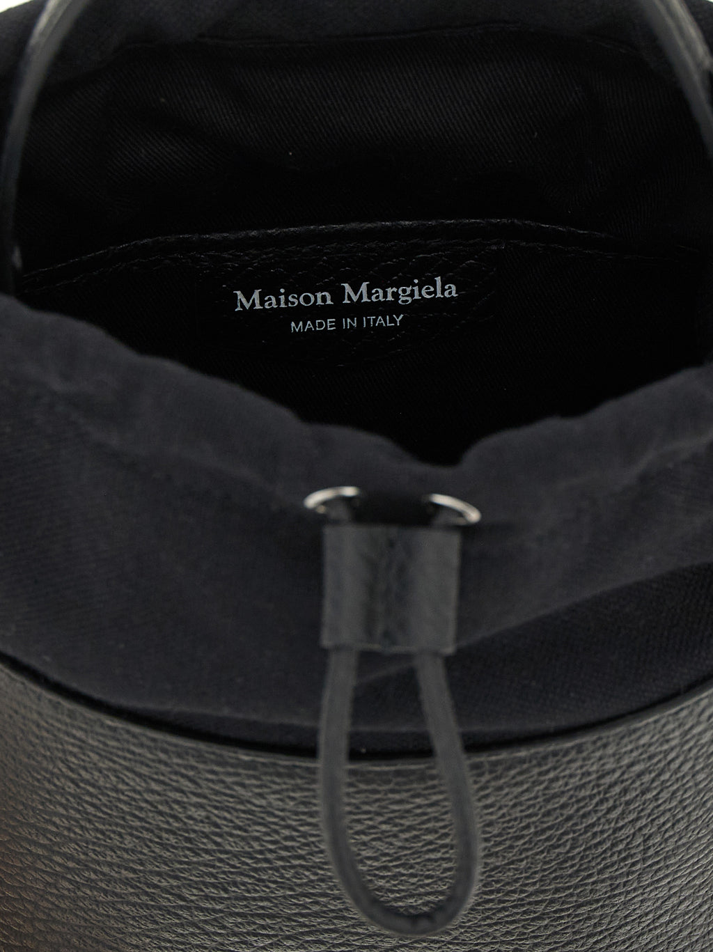 Maison Margiela Schwarze Kalbsleder-Umhängetasche