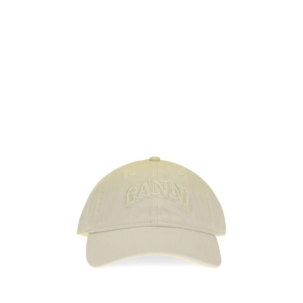 Ganni Beige Baumwollkappe (Baseball Cap)