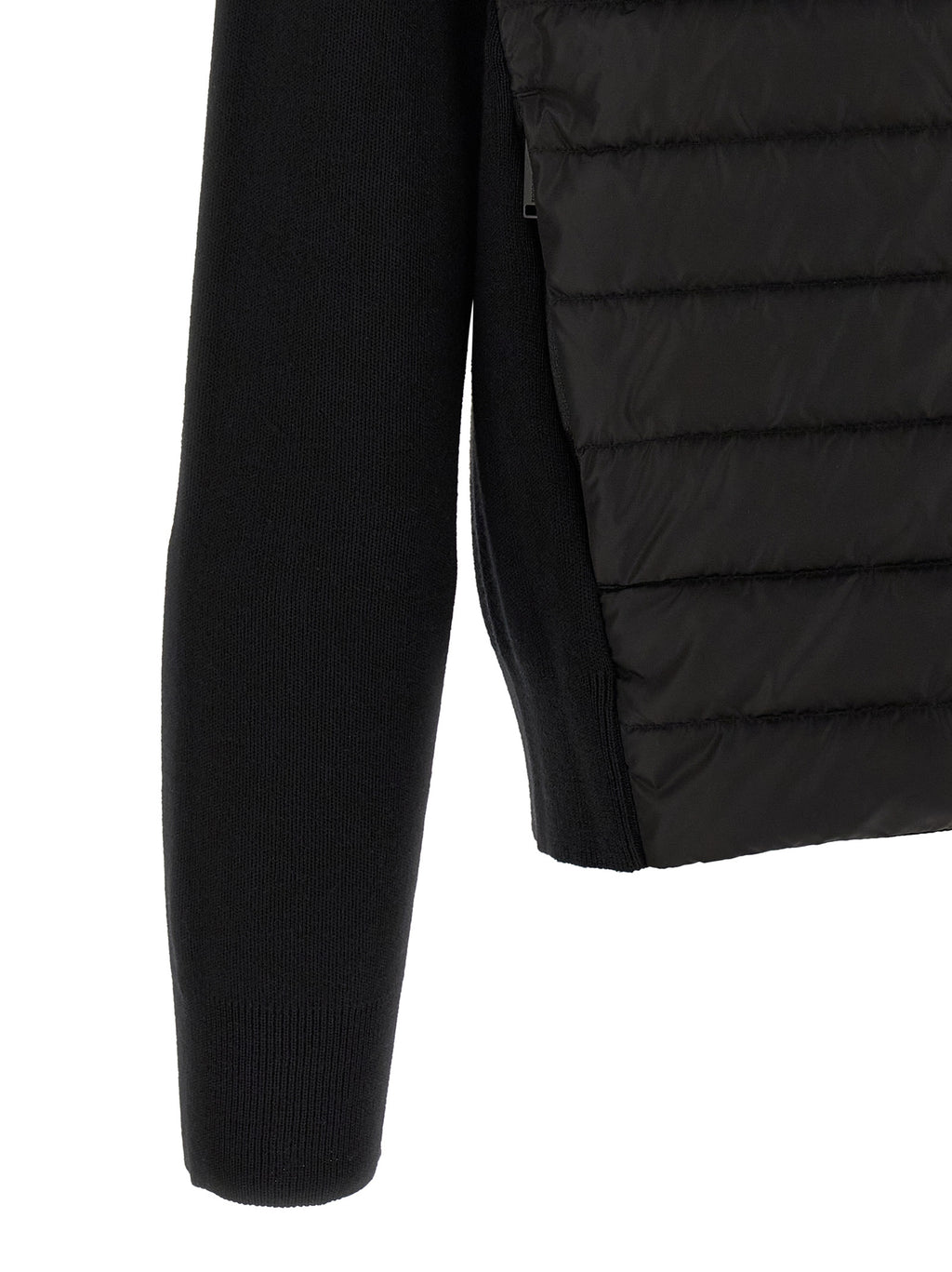 Canada Goose Schwarze Wolljacke in voller Länge