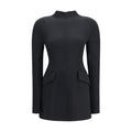 Max Mara Schwarzes Polyamid-Freizeitkleid