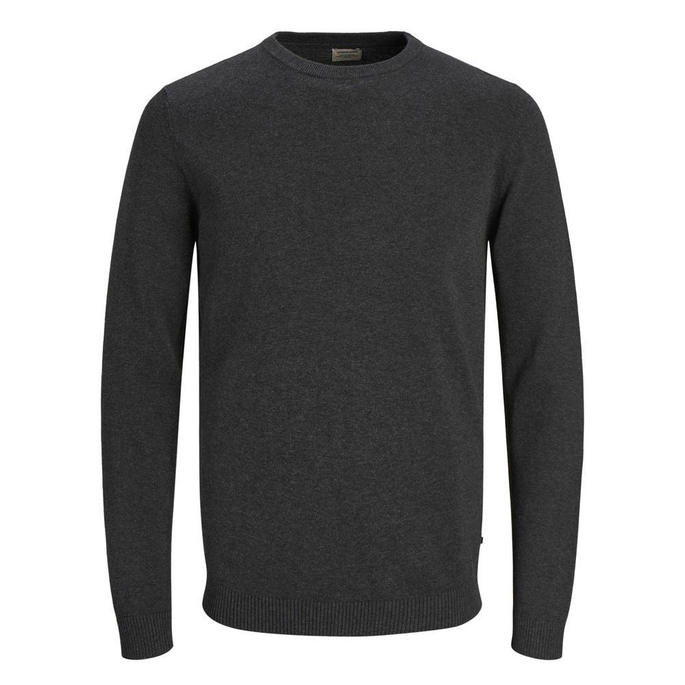 Jack Jones Grauer Baumwollpullover