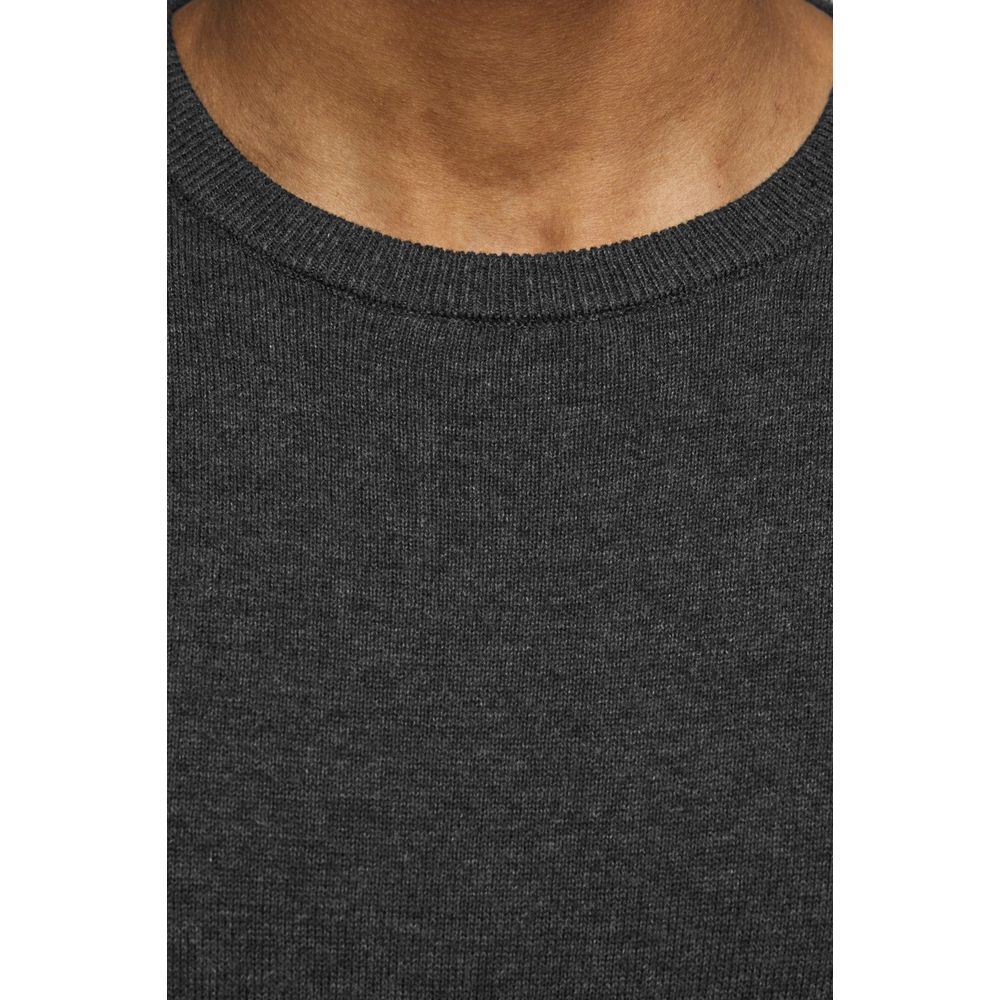 Jack Jones Grauer Baumwollpullover