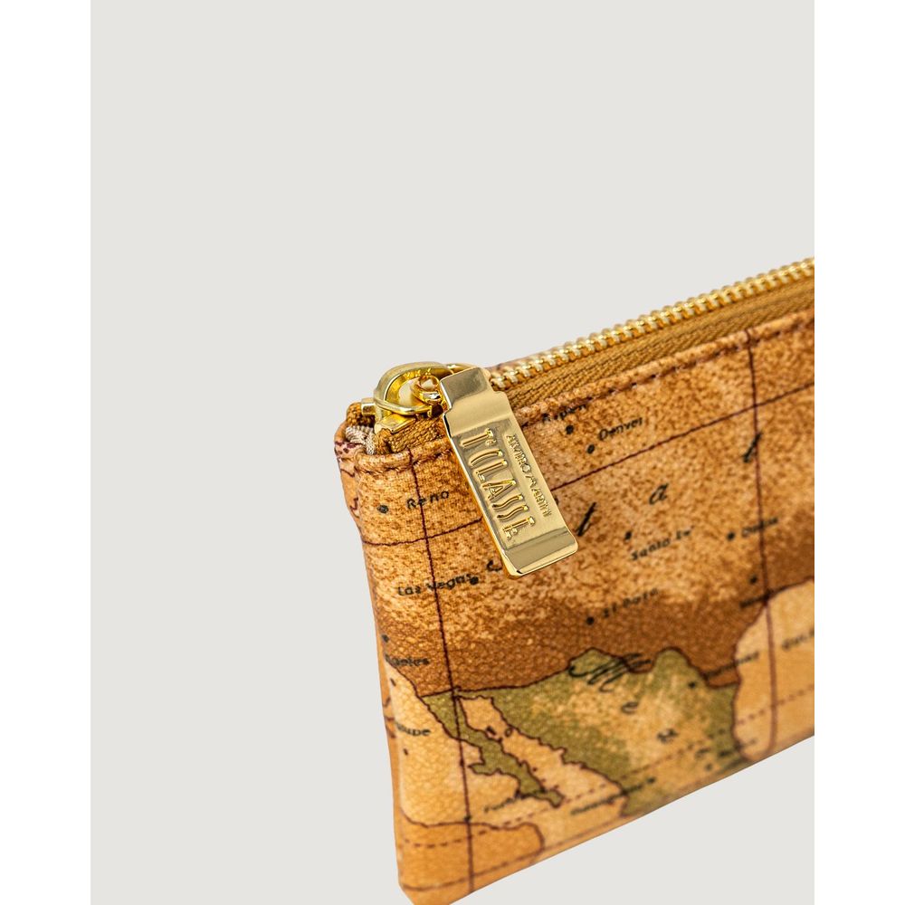 Alviero Martini Prima Classe Beige Leder Clutch Bag