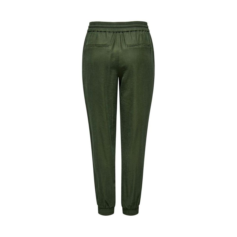 Only Grüne Viskose-Hose im Casual-Look