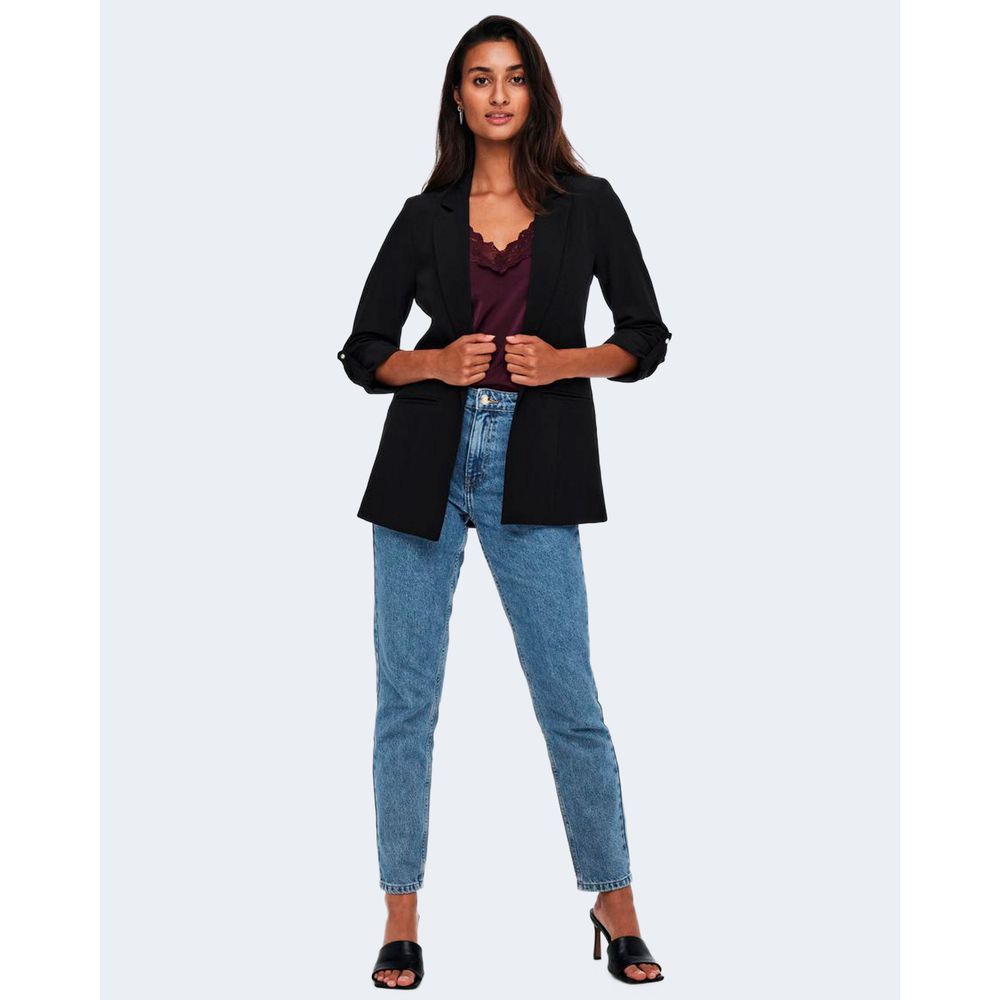 Only Schwarzer Blazer aus Polyester