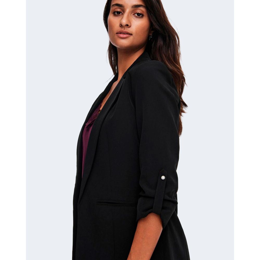 Only Schwarzer Blazer aus Polyester