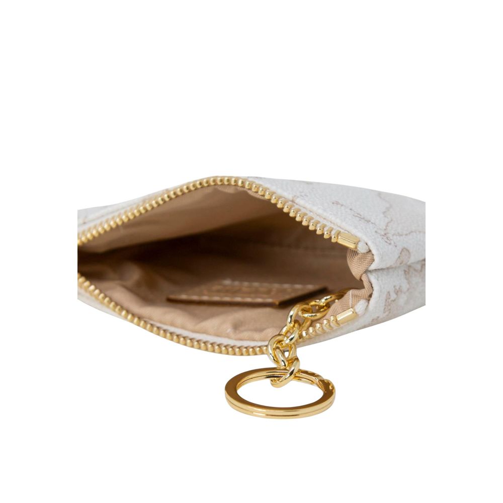 Alviero Martini Prima Classe Weiße Clutch aus Polyethylen