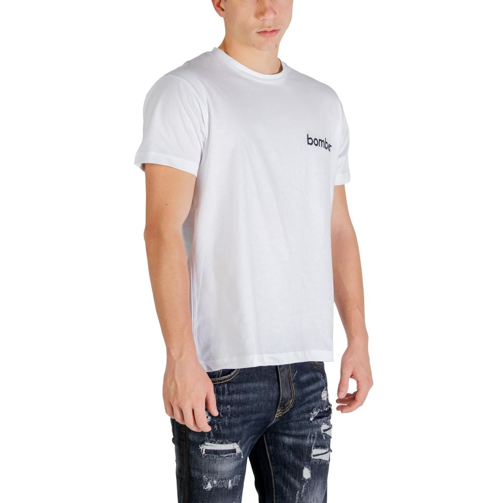 The Bomber Weiße Baumwoll-Sportbekleidung
