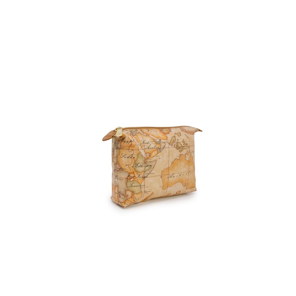 Alviero Martini Prima Classe Beige Clutch aus Polyester