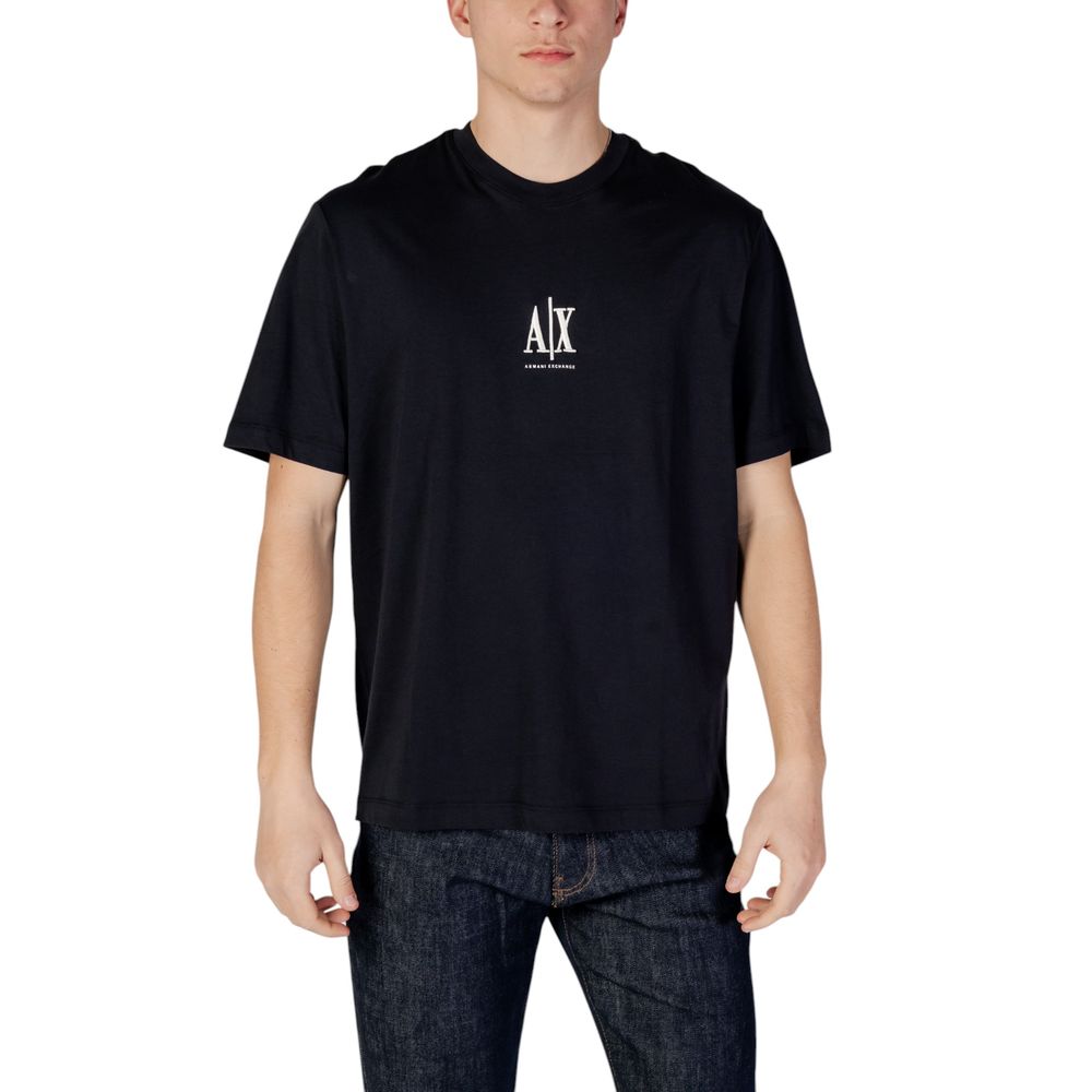 Armani Exchange Blaues Baumwoll-T-Shirt