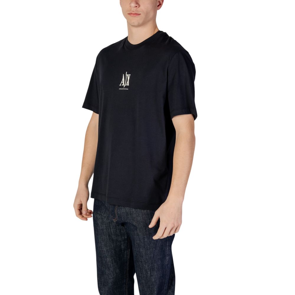 Armani Exchange Blaues Baumwoll-T-Shirt