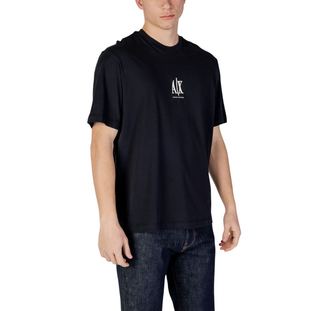 Armani Exchange Blaues Baumwoll-T-Shirt
