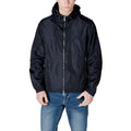 Armani Exchange Blaue Shell-Jacke aus Polyamid