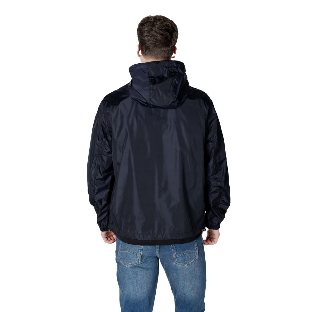 Armani Exchange Blaue Shell-Jacke aus Polyamid