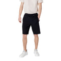 Armani Exchange Schwarze Baumwoll-Bermudashorts