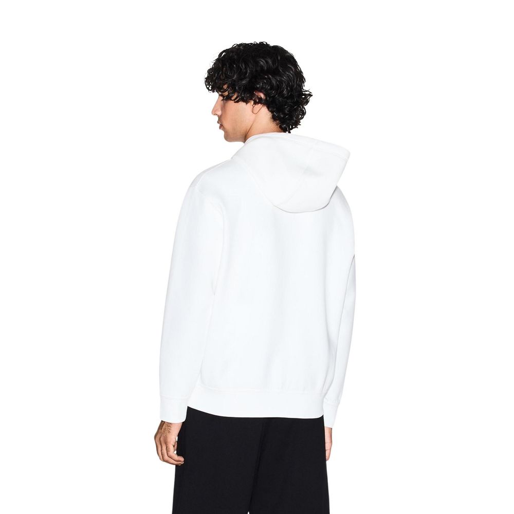 Armani Exchange Weiße Baumwoll-Kapuzenpullover