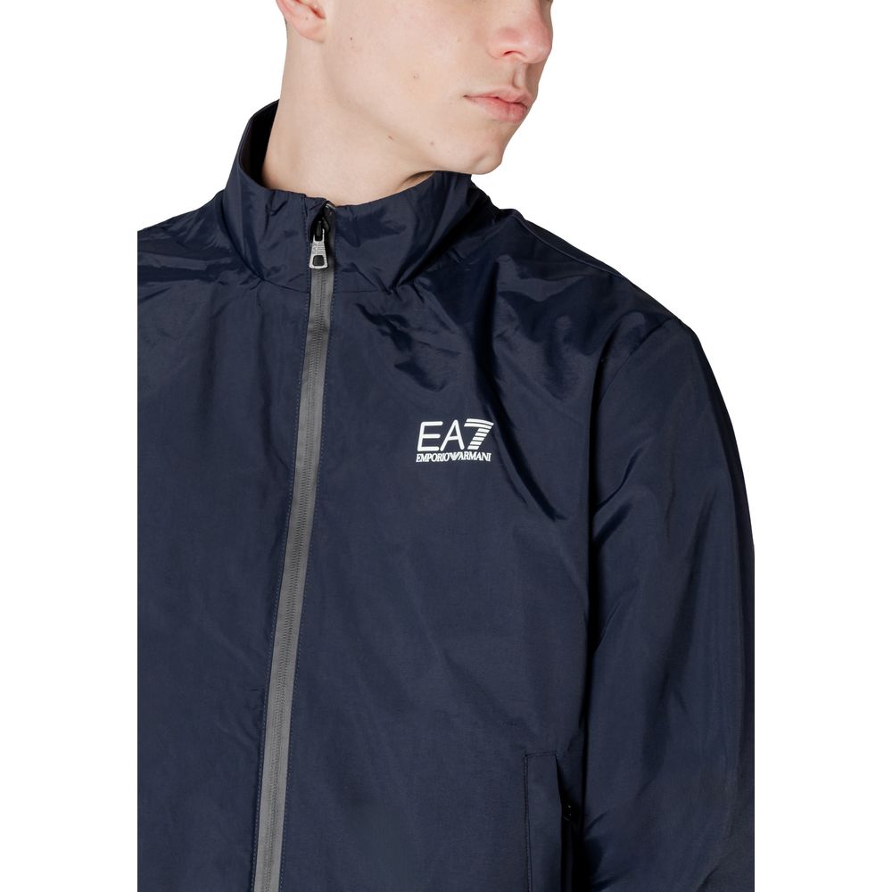 EA7 Emporio Armani Blauer Bomber aus Polyamid