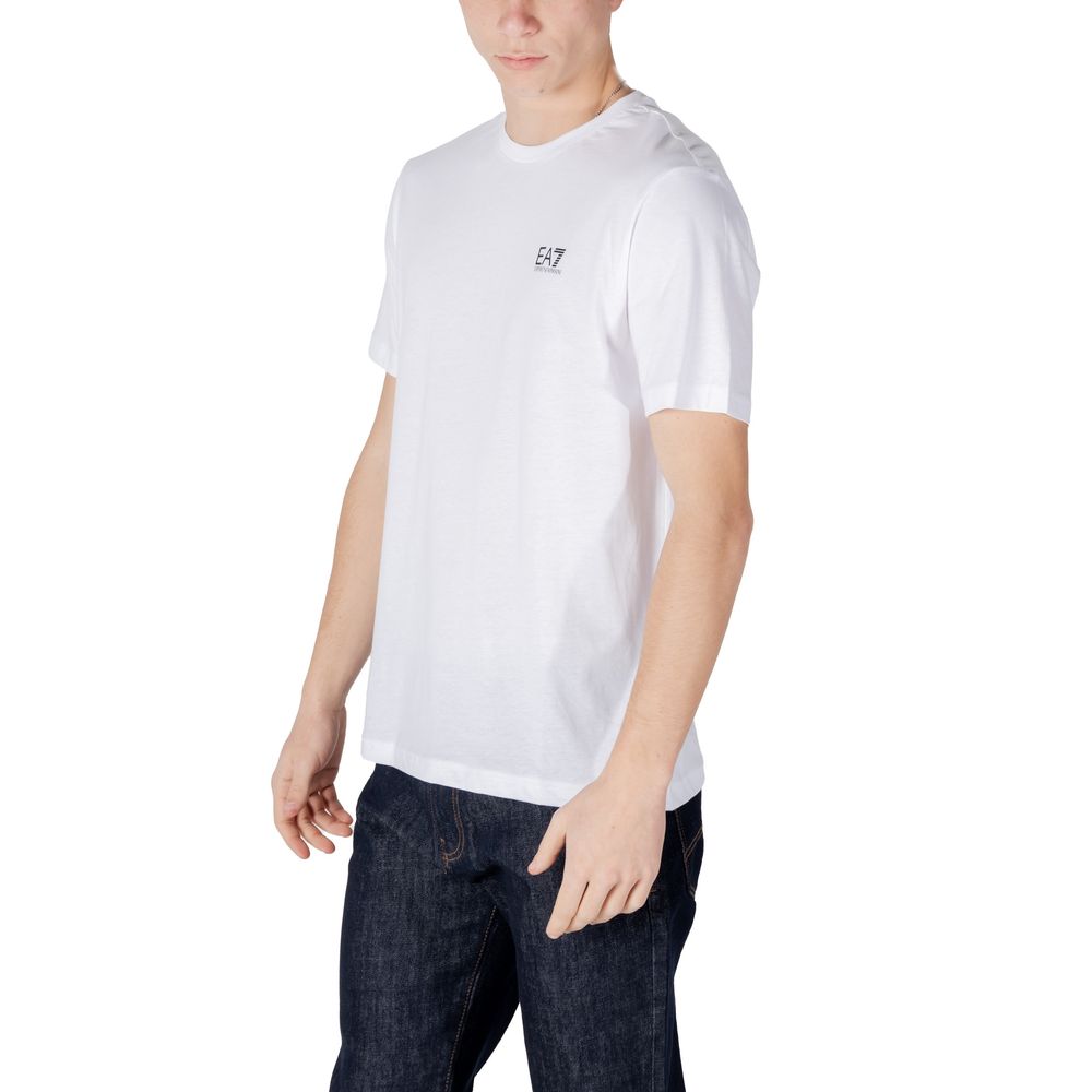 EA7 Emporio Armani Baumwoll-T-Shirt in Schwarz und Weiß