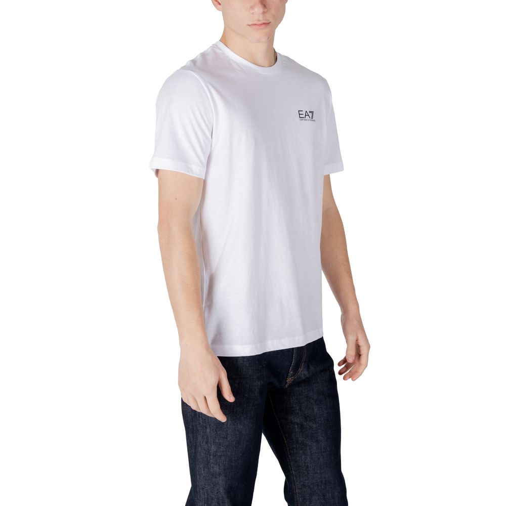EA7 Emporio Armani Baumwoll-T-Shirt in Schwarz und Weiß
