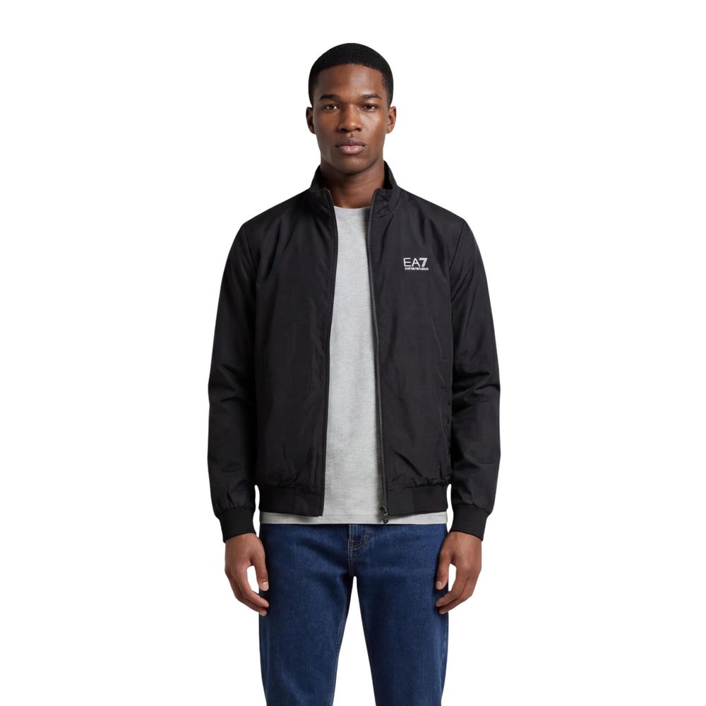 EA7 Emporio Armani Schwarzer Bomber aus Polyamid