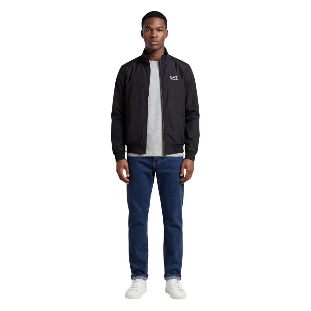 EA7 Emporio Armani Schwarzer Bomber aus Polyamid